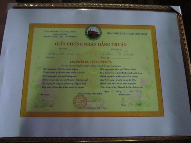 Thái Bình: Lễ hằng thuận tại chùa Từ Xuyên