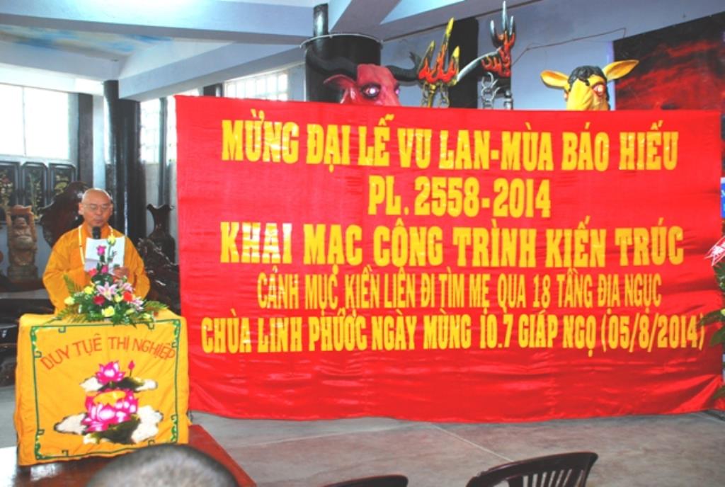Lâm Đồng: Chùa Linh Phước Khai Mạc Công Trình Mục Liên Tìm Mẹ Qua 18 Cửa Địa Ngục