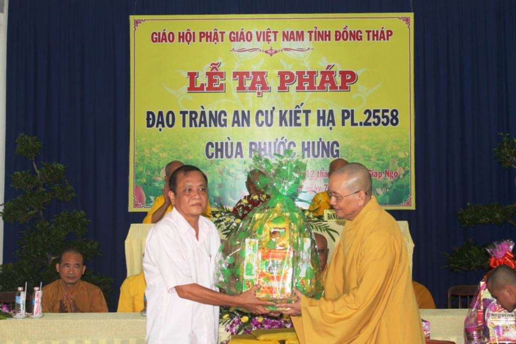 Đồng Tháp: Lễ Tạ Pháp An Cư PL. 2558 Tại Chùa Phước Hưng