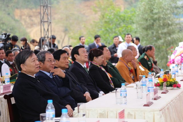 Cao Bằng: Chủ tịch nước Trương Tấn Sang dự khánh thành chùa Phật Tích Trúc Lâm Bản Giốc