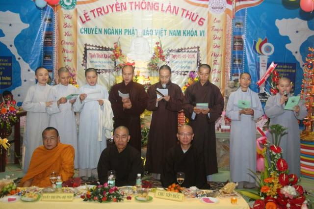 Lễ truyền thống chuyên ngành PGVN khóa VI HVPGVN tại TP.HCM