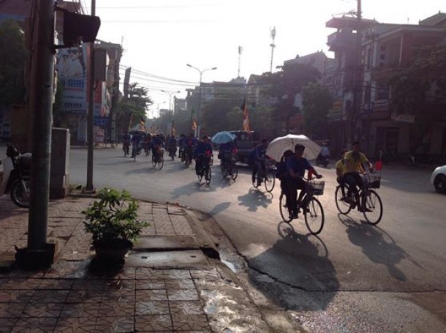 Vĩnh Phúc: CLB TTNPT chùa Tích Sơn tổ chức chương trình đạp xe vì môi trường