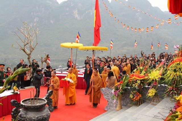 Cao Bằng: Chủ tịch nước Trương Tấn Sang dự khánh thành chùa Phật Tích Trúc Lâm Bản Giốc