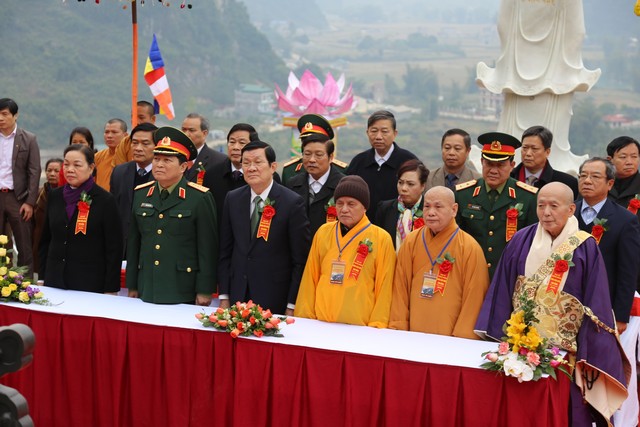 Cao Bằng: Chủ tịch nước Trương Tấn Sang dự khánh thành chùa Phật Tích Trúc Lâm Bản Giốc