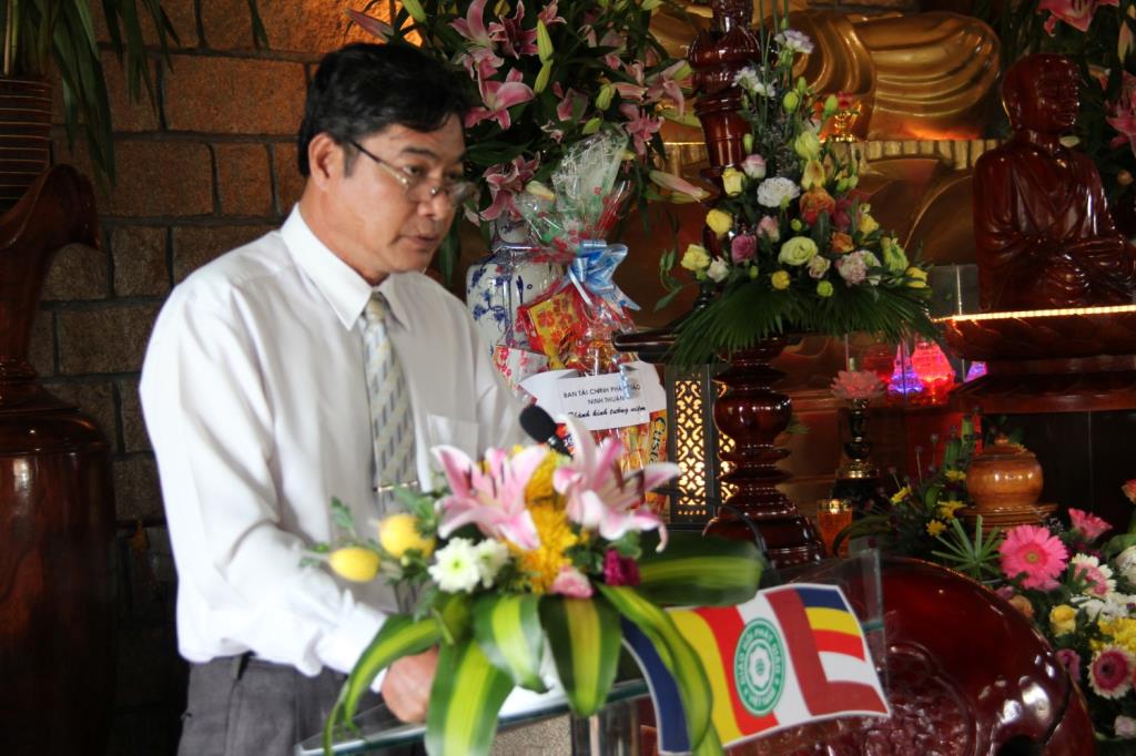 Ông Nguyễn Văn Kính – Phó chủ tịch UBND huyện Ninh Hải đại diện các cấp chính quyền địa phương phát biểu