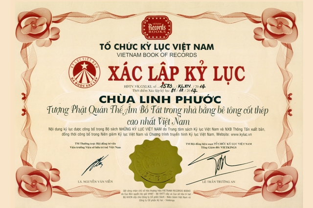 Lâm Đồng: Chùa Linh Phước Tổ Chức Pháp Hội Quan Âm Và Đón Nhận Hai Kỷ Lục