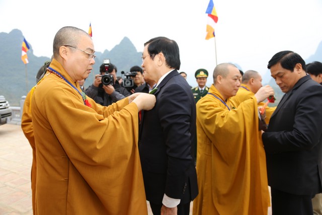 Cao Bằng: Chủ tịch nước Trương Tấn Sang dự khánh thành chùa Phật Tích Trúc Lâm Bản Giốc
