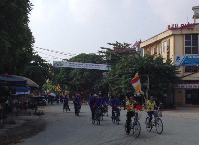 Vĩnh Phúc: CLB TTNPT chùa Tích Sơn tổ chức chương trình đạp xe vì môi trường