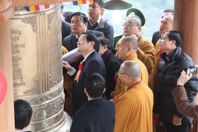 Cao Bằng: Chủ tịch nước Trương Tấn Sang dự khánh thành chùa Phật Tích Trúc Lâm Bản Giốc