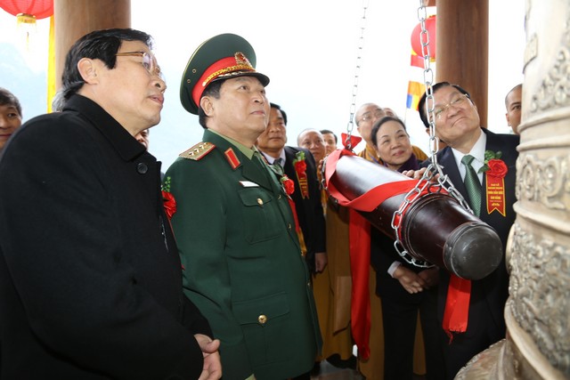 Cao Bằng: Chủ tịch nước Trương Tấn Sang dự khánh thành chùa Phật Tích Trúc Lâm Bản Giốc