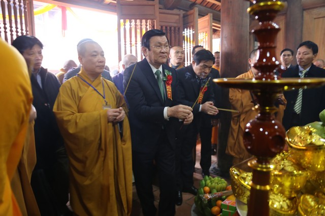 Cao Bằng: Chủ tịch nước Trương Tấn Sang dự khánh thành chùa Phật Tích Trúc Lâm Bản Giốc