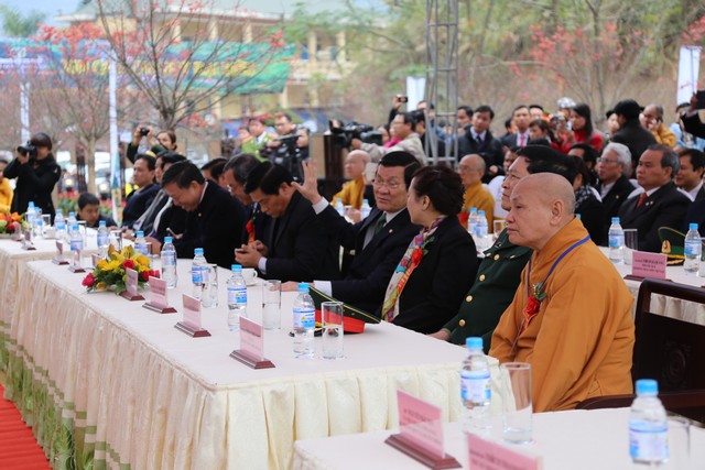 Cao Bằng: Chủ tịch nước Trương Tấn Sang dự khánh thành chùa Phật Tích Trúc Lâm Bản Giốc