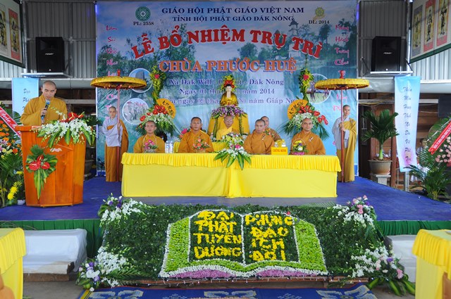 Lễ bổ nhiệm trụ trì chùa Phước Huệ Đắk Nông