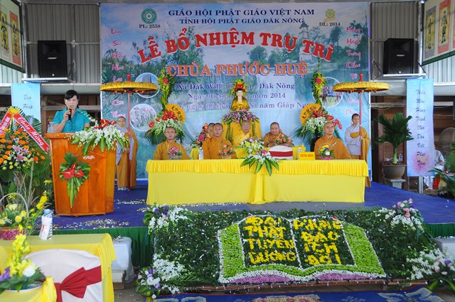 Lễ bổ nhiệm trụ trì chùa Phước Huệ Đắk Nông