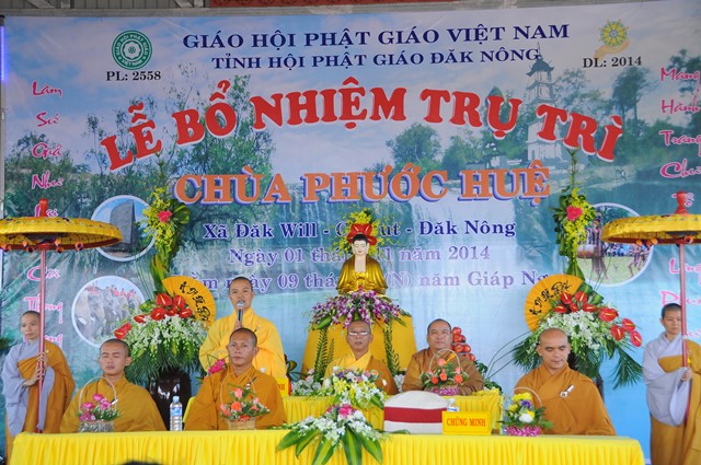 Lễ bổ nhiệm trụ trì chùa Phước Huệ Đắk Nông