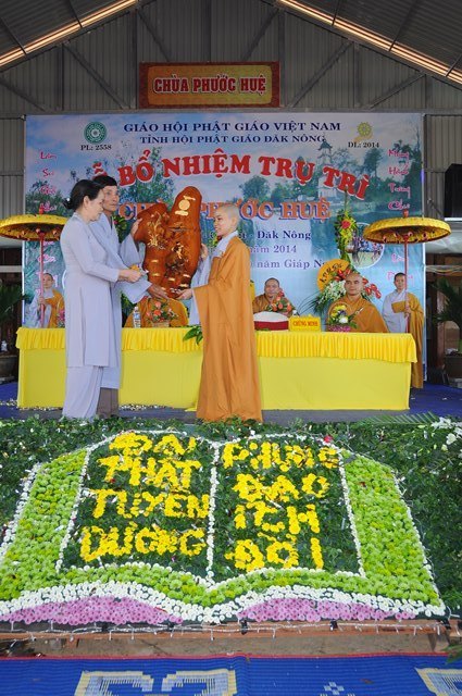 Lễ bổ nhiệm trụ trì chùa Phước Huệ Đắk Nông