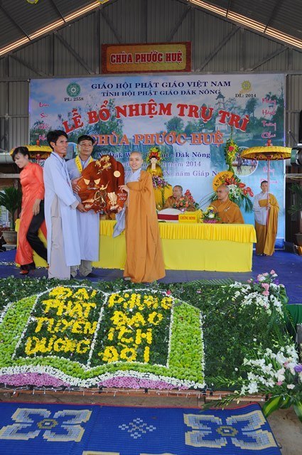 Lễ bổ nhiệm trụ trì chùa Phước Huệ Đắk Nông