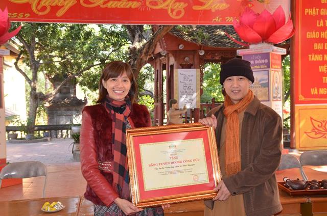 Thái Nguyên: Giáo Hội PGVN Tỉnh Thái Nguyên trao bằng tuyên dương công đức khóa bồi dưỡng hoằng pháp 2014