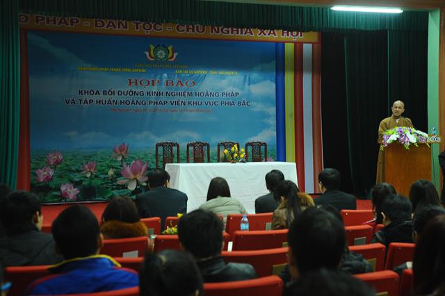 Thái Nguyên: Họp Báo Bồi Dưỡng Hoằng Pháp Và Hoằng Pháp Viên Khu Vực Phía Bắc