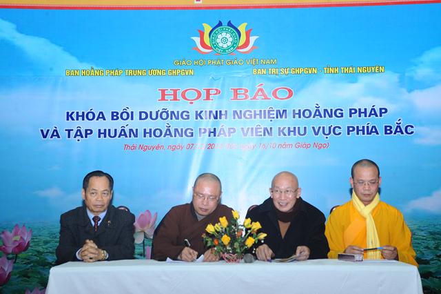 Thái Nguyên: Họp Báo Bồi Dưỡng Hoằng Pháp Và Hoằng Pháp Viên Khu Vực Phía Bắc