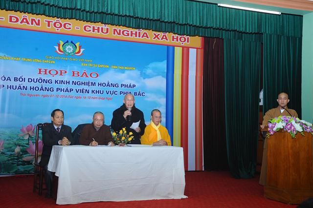 Thái Nguyên: Họp Báo Bồi Dưỡng Hoằng Pháp Và Hoằng Pháp Viên Khu Vực Phía Bắc