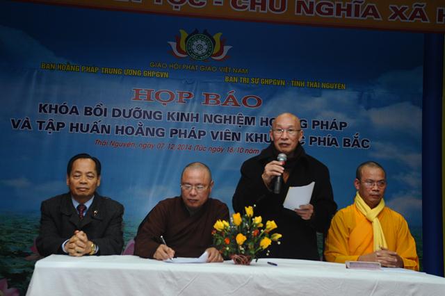 Thái Nguyên: Họp Báo Bồi Dưỡng Hoằng Pháp Và Hoằng Pháp Viên Khu Vực Phía Bắc