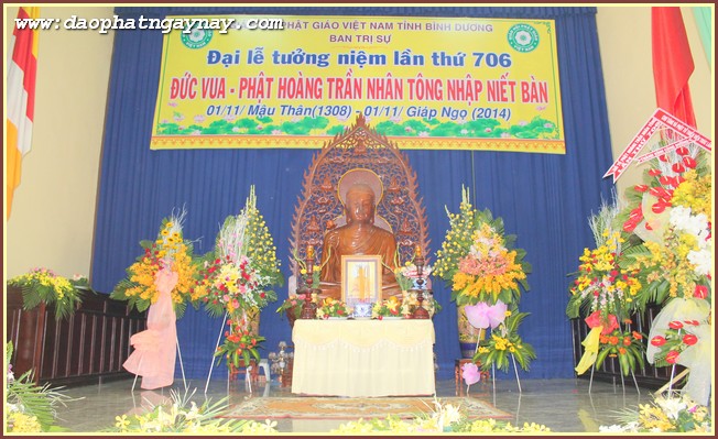 Bình Dương:  Đại Lễ Tưởng Niệm Lần Thứ 706  Đức Vua - Phật Hoàng Trần Nhân Tông Nhập Niết Bàn