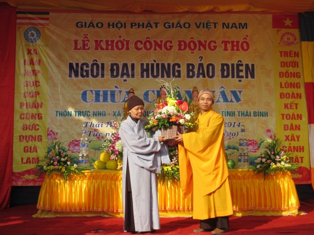 Thái Bình:  Lễ khởi công xây dựng chùa Chân Vân