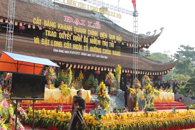 Thái Nguyên: Lễ quyết định bổ nhiệm trụ trì - khánh thành chính điện Chùa Hang