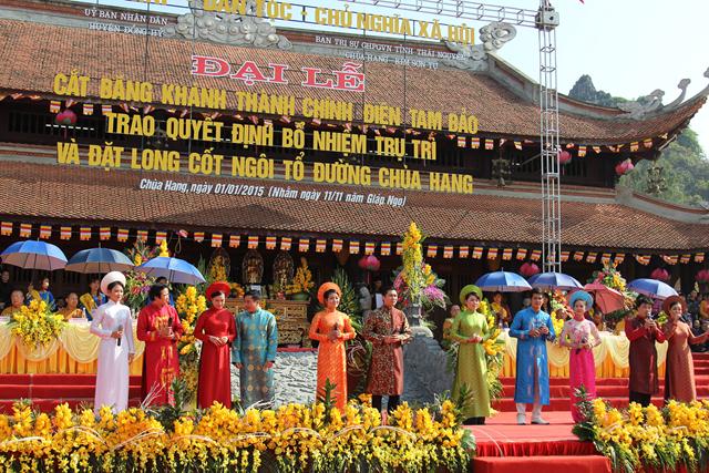 Thái Nguyên: Lễ quyết định bổ nhiệm trụ trì - khánh thành chính điện Chùa Hang