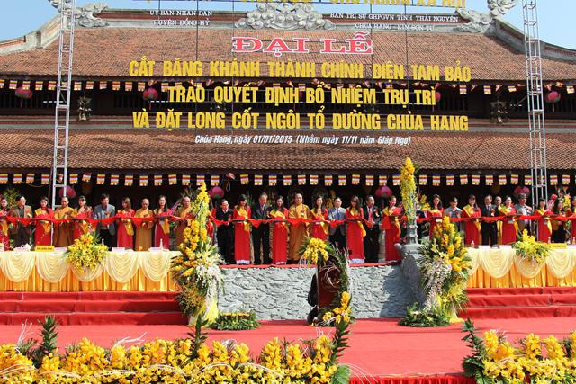 Thái Nguyên: Lễ quyết định bổ nhiệm trụ trì - khánh thành chính điện Chùa Hang