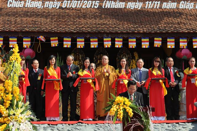 Thái Nguyên: Lễ quyết định bổ nhiệm trụ trì - khánh thành chính điện Chùa Hang