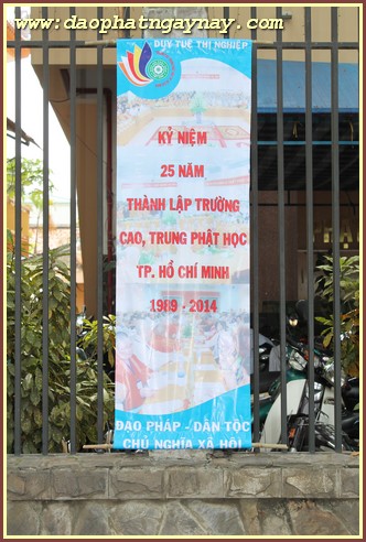 Chùm ảnh: Sẵn sàng cho lễ kỷ niệm 25 năm thành lập Trường Trung Cấp Phật Học TP. HCM (1989 - 2014)