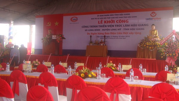 Hậu Giang: Long trọng tổ chức Lễ Khởi công xây Thiền viện Trúc Lâm Hậu Giang