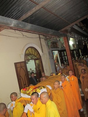 Lễ nhập kim quan cố trưởng lão hòa thượng Thích Pháp Chiếu