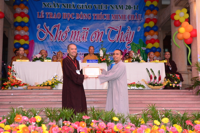TP.HCM: Lễ tri ân và cấp học bổng Thích Minh Châu