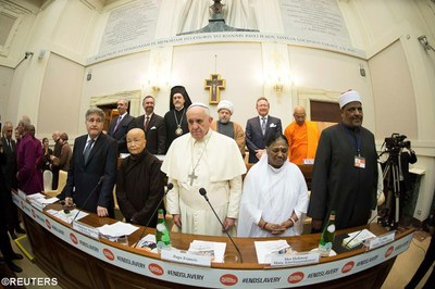 Các nhà lãnh đạo tôn giáo thế giới tại buổi lễ