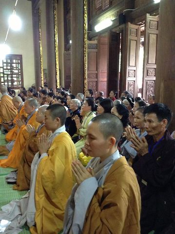 Hà Nội: Lễ cầu Quốc thái dân an, cầu siêu trên sông Hồng