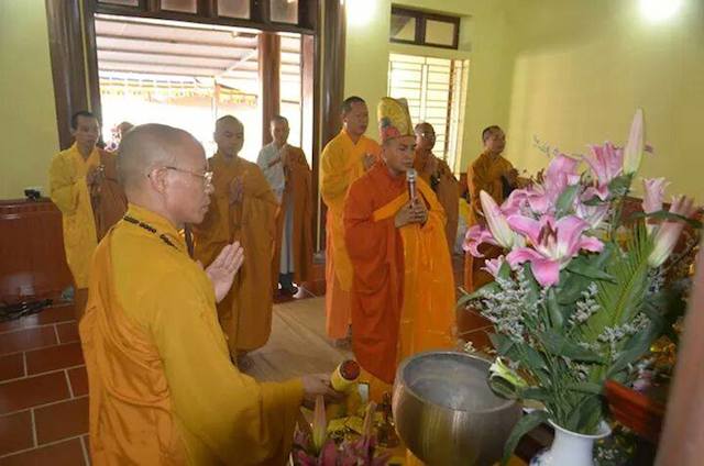 Lễ quy y tại chùa Thanh Sơn Vĩnh Phúc