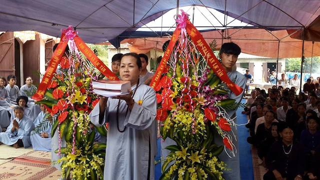 Lễ quy y tại chùa Thanh Sơn Vĩnh Phúc