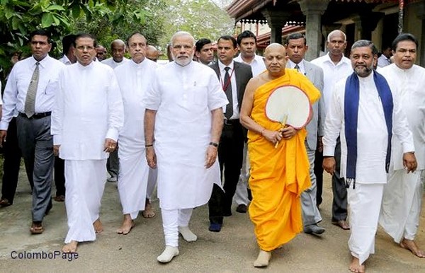 Thủ tướng Ấn Độ công du Sri Lanka và hành lễ tại cây Bồ đề
