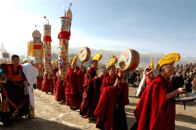 Chùm ảnh Lễ hội tổ Monlam Phật giáo Tây Tạng 2015