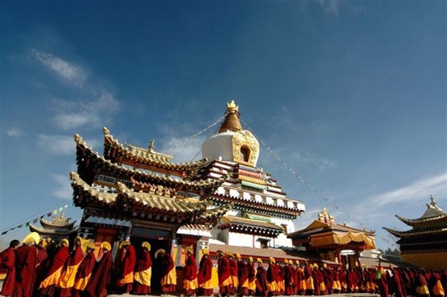 Chùm ảnh Lễ hội tổ Monlam Phật giáo Tây Tạng 2015