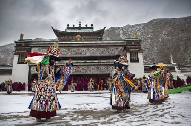 Chùm ảnh Lễ hội tổ Monlam Phật giáo Tây Tạng 2015
