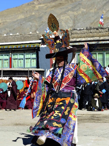 Tây Tạng: Tu viện Sakya tổ chức biểu diễn Thần Hộ pháp khiêu vũ