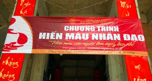 Chùa Giác Ngộ: Hơn 200 người đăng ký tham gia hiến máu nhân đạo