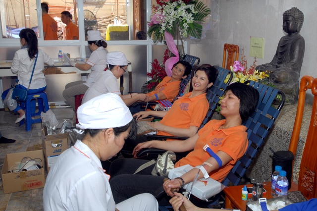 Chùa Giác Ngộ: Hơn 200 người đăng ký tham gia hiến máu nhân đạo