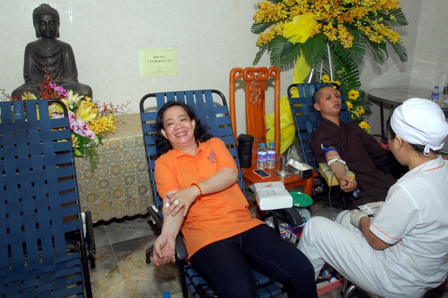 Chùa Giác Ngộ: Hơn 200 người đăng ký tham gia hiến máu nhân đạo