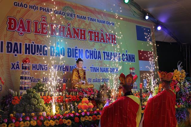 Nam Định: Cắt Băng Khánh Thành Chính Điện Chùa Thanh Cảnh