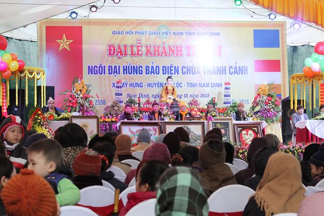 Nam Định: Cắt Băng Khánh Thành Chính Điện Chùa Thanh Cảnh